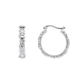 Laura Ashley Silver Naunton Folly Hoop Earrings
