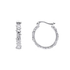 Laura Ashley Silver Naunton Folly Hoop Earrings