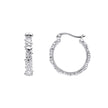 Laura Ashley Silver Naunton Folly Hoop Earrings