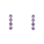 Laura Ashley Silver Alford Meadow Light Amethyst Earrings