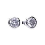 Diamonfire Bezel Set Carat Stud Earrings