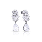 Diamonfire Ornate Statement Teardrop Earrings