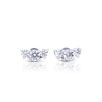 Diamonfire Trio Zirconia Stud Earrings