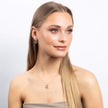 Diamonfire Interlinked Plain and Zirconia Rings Necklace