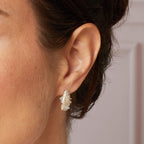 Laura Ashley Silver Plume Feather Stud Earrings