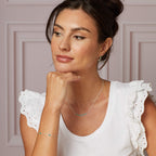 Laura Ashley Silver Thornage Flowers Necklace
