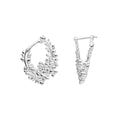 Laura Ashley Silver Cathedine Hoop Earrings