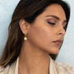 Luna Gemstone Hoops Blue Topaz