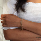 Elements Gold Elongated Link Bracelet
