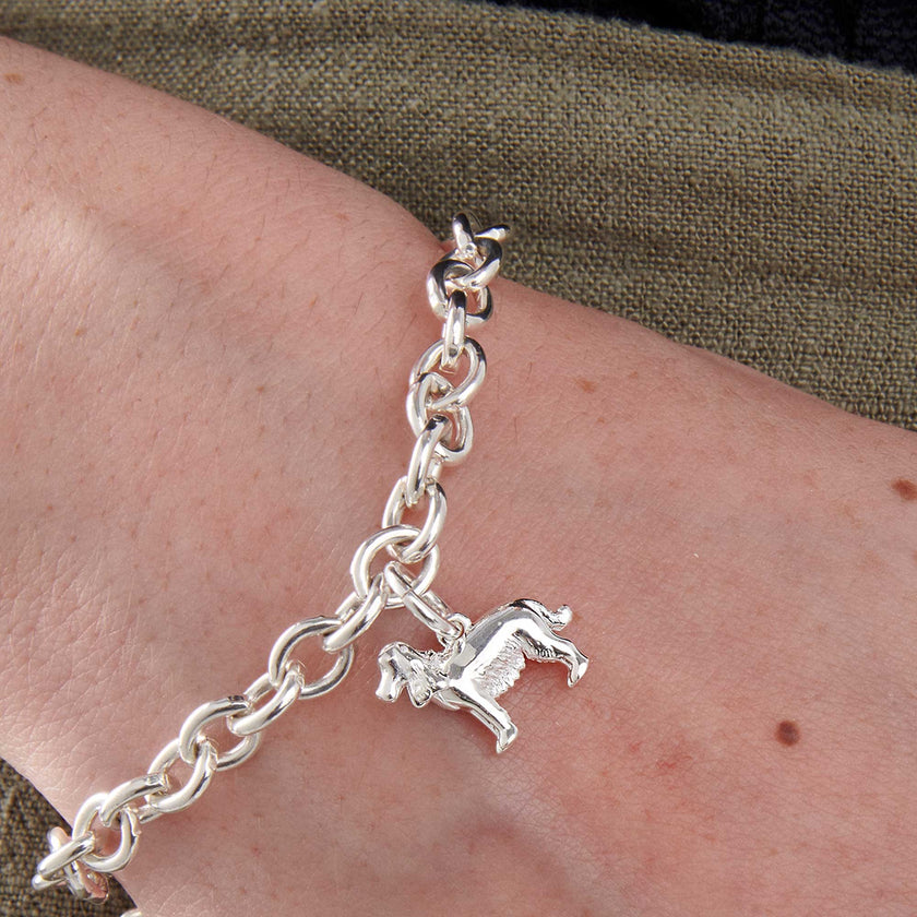 English Cocker Spaniel Silver Dog Charm