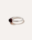 ESSENTIALS Mini Cherry Red Amber Stacking Ring