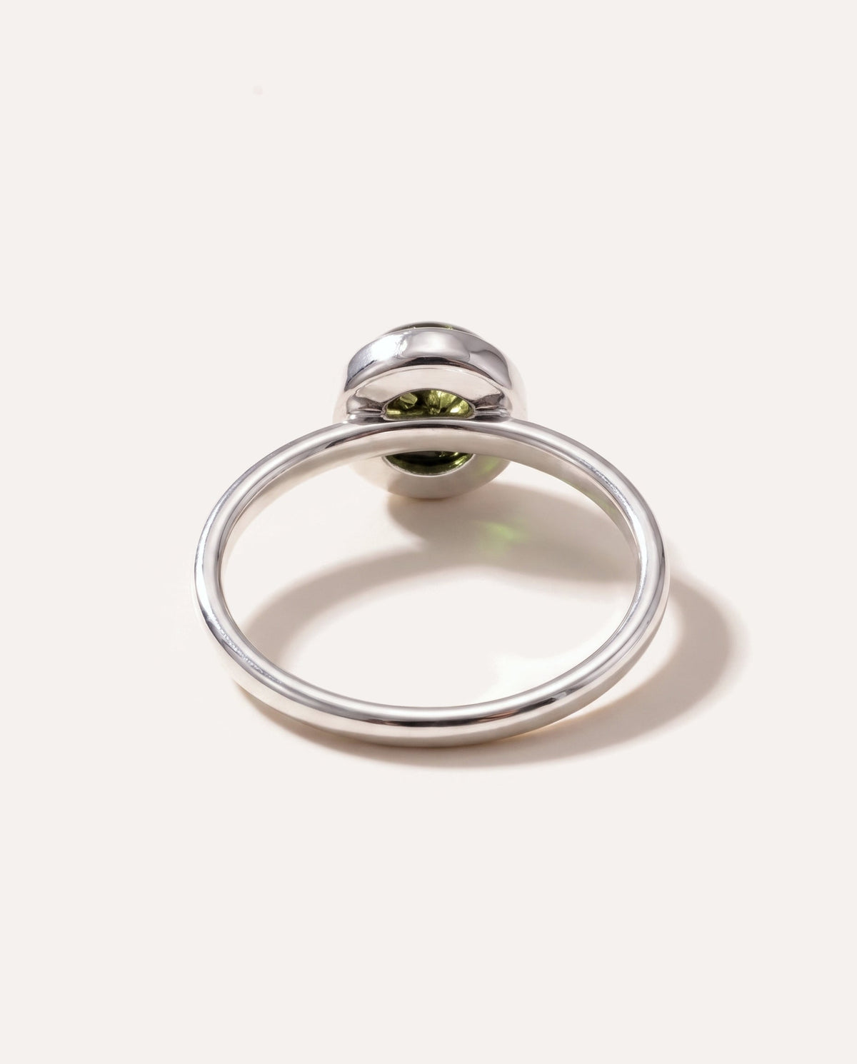 ESSENTIALS Mini Green Amber Stacking Ring