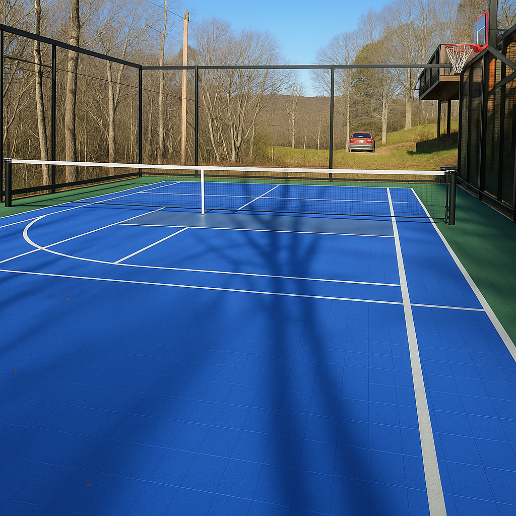 Tennis Court System (Doubles) | Includes Court Markings