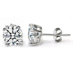Round Sterling Silver Studs