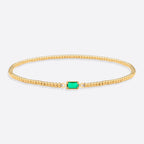 Gold Beaded Birthstone Bracelet