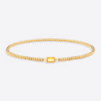 Gold Beaded Birthstone Bracelet
