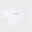 Thick Need Space Crop Tee White