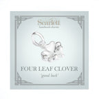 Four Leaf Clover Silver Charm