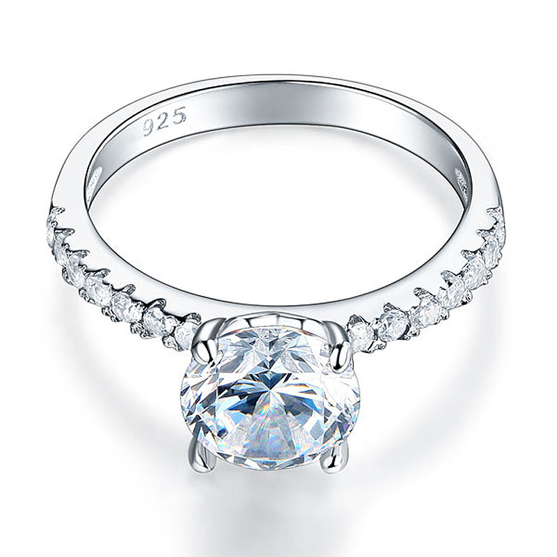 Sterling Silver Aelin Ring Round Cut