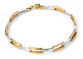 Elements Gold Rectangle Link Bracelet