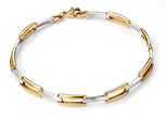 Elements Gold Rectangle Link Bracelet