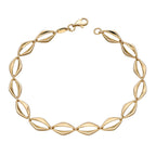 Elements Gold Open Eye Link Bracelet
