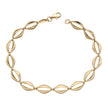 Elements Gold Open Eye Link Bracelet