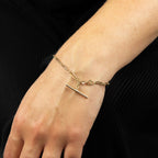Elements Gold T-Bar Chain Bracelet