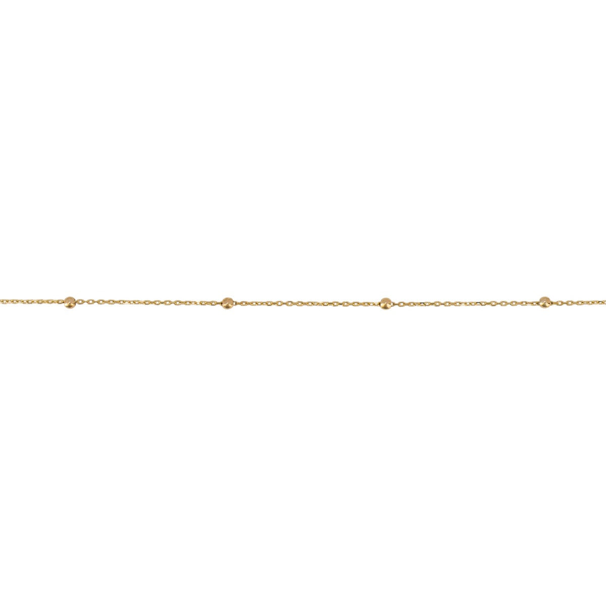 Elements Gold Fine Ball Station Bracelet