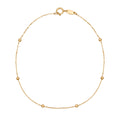 Elements Gold Fine Ball Station Bracelet