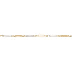 Elements Gold Elongated Link Bracelet