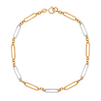 Elements Gold Elongated Link Bracelet