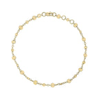 Elements Gold Discs and Chain Bracelet
