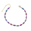 Elements Gold Semi-Precious Navette Tennis Bracelet