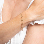Elements Gold Quatrefoil Station Bracelet