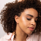 Elements Gold Rope Effect Hoop Earrings