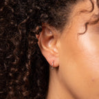 Elements Gold Rope Effect Hoop Earrings