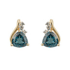 Elements Gold Trillion Semi-Precious Stud Earrings