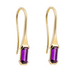Elements Gold Elongated Semi-Precious Hook Earrings