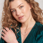 Elements Gold Elongated Semi-Precious Hook Earrings