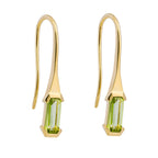 Elements Gold Elongated Semi-Precious Hook Earrings