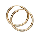 Elements Gold Sleeper Hoop Earrings