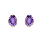 Elements Gold Irregular Shaped Semi-Precious Stone Stud Earrings