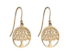 Elements Gold Detailed Tree of Life Earrings