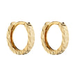 Elements Gold Diamond Cut Hoop Earrings