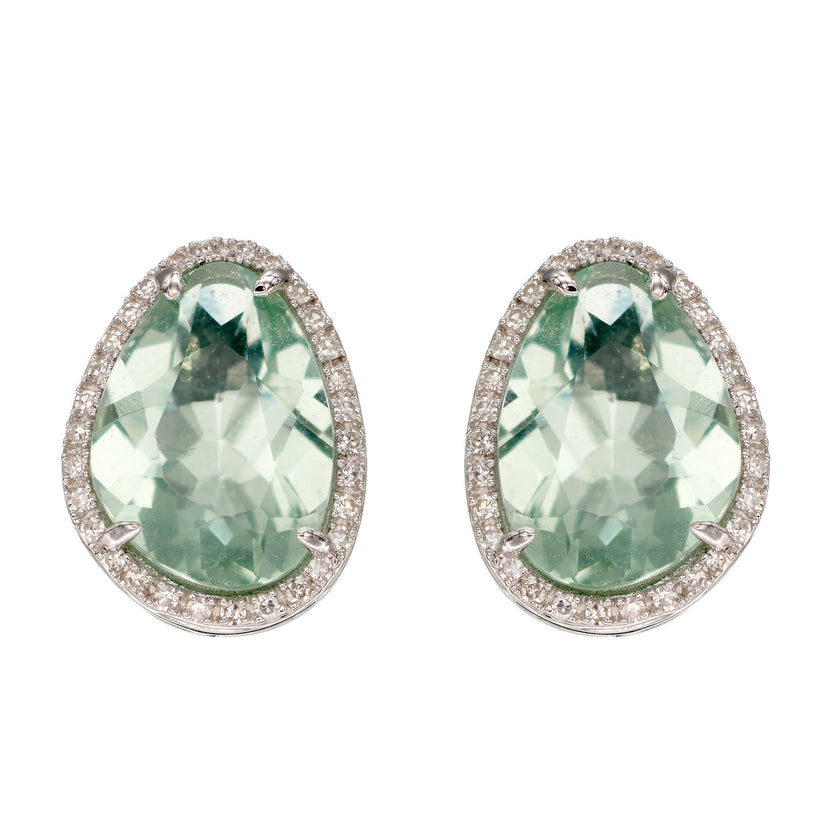 Elements Gold Irregular Shaped Semi-Precious Stone Stud Earrings
