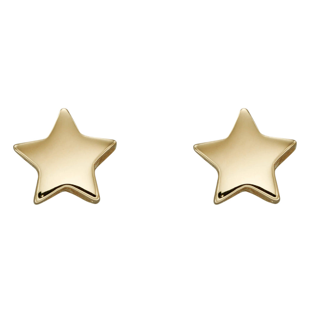 Elements Gold Small Star Stud Earrings