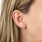 Elements Gold Pearl Stud Earrings