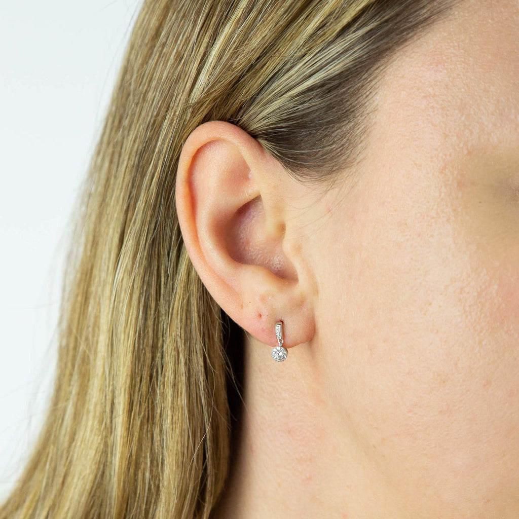 Elements Gold Small Diamond Cluster Earrings