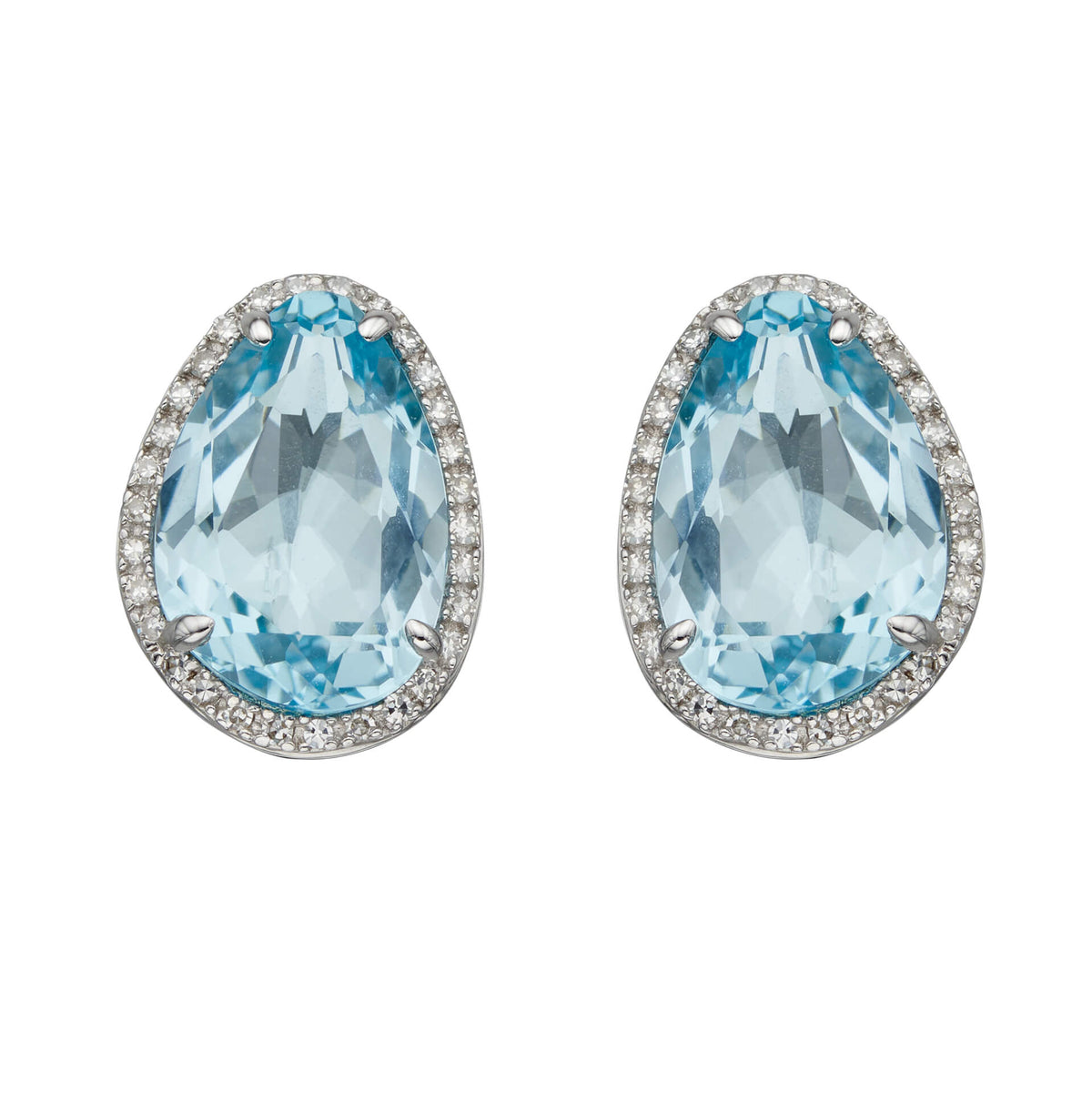 Elements Gold Irregular Shaped Semi-Precious Stone Stud Earrings